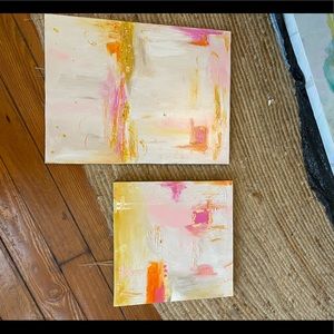 Abstract painting set of 2